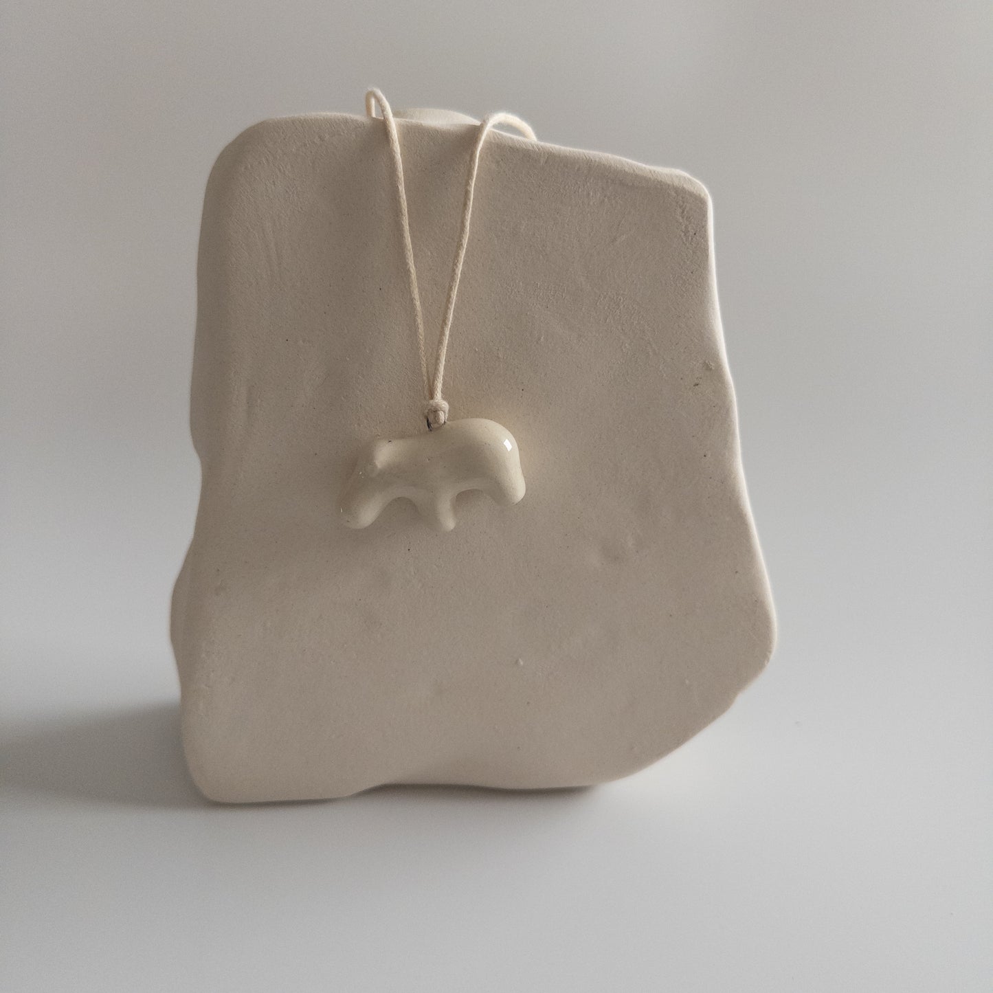 Ceramic pendant Hippopotamus