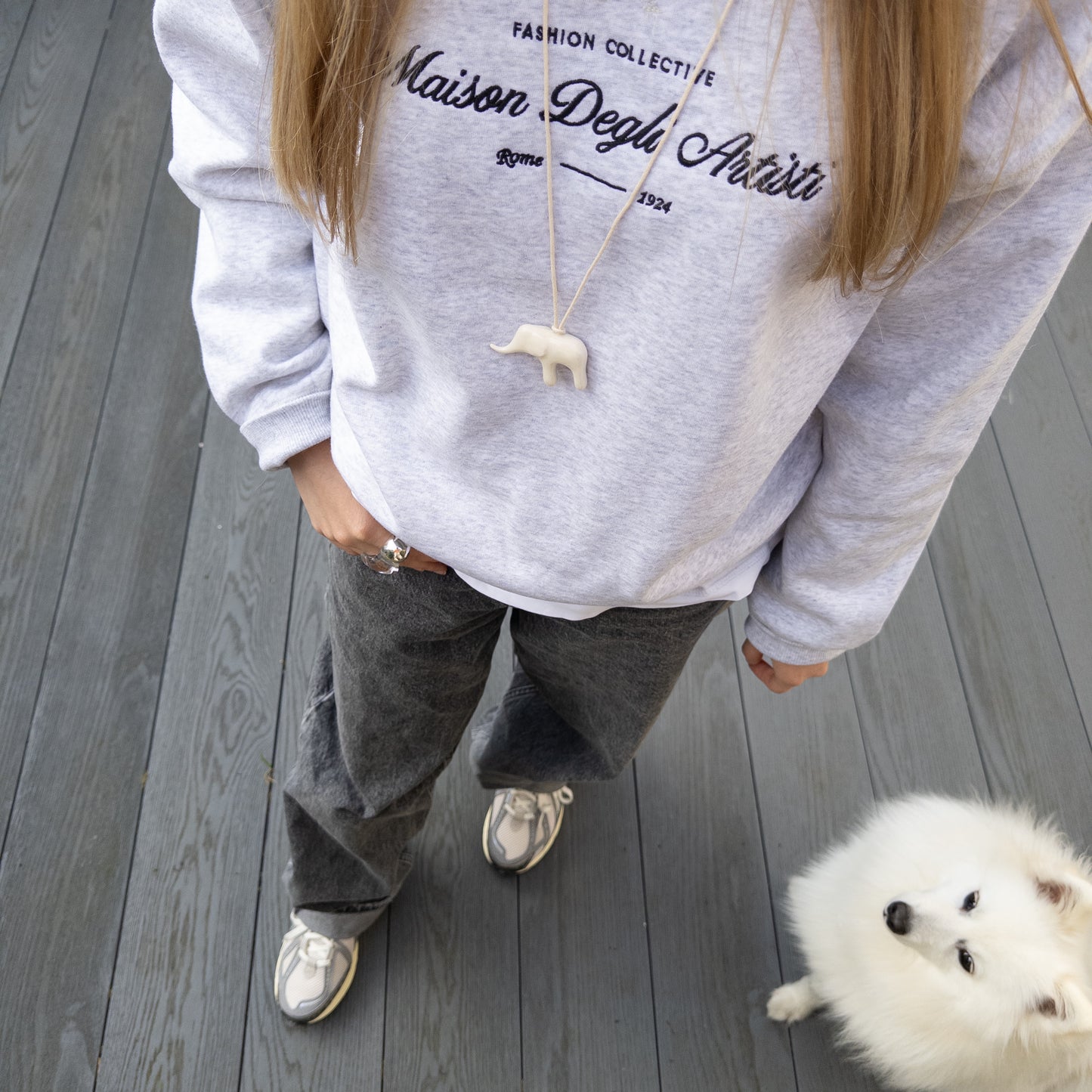 Ceramic Elephant Pendant