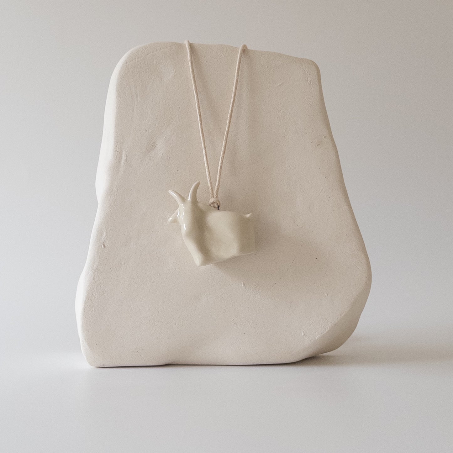 Ceramic pendant Goat