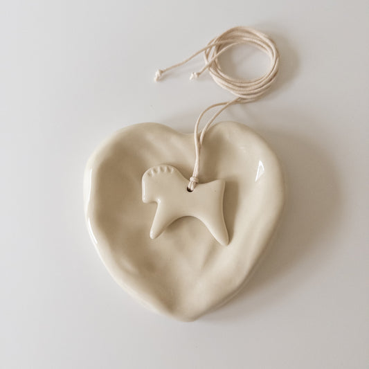 Ceramic pendant Grasshopper