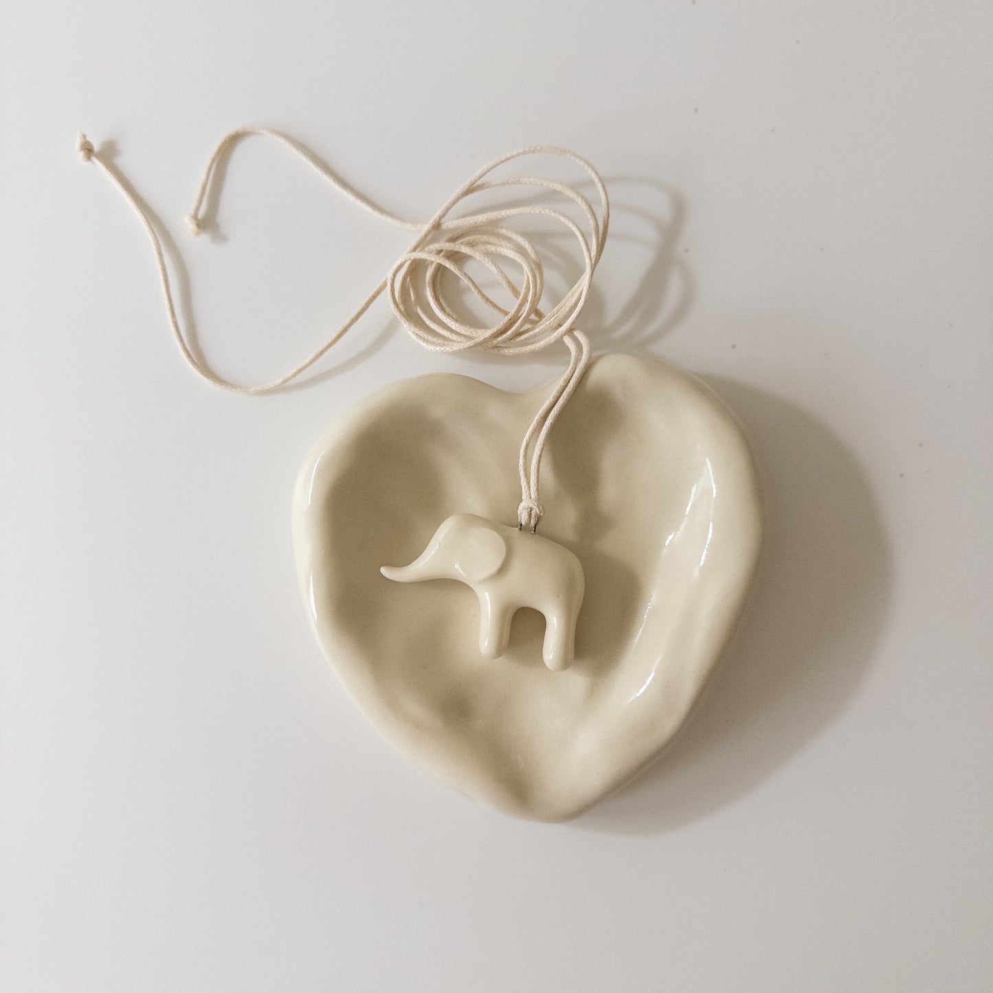 Ceramic Elephant Pendant