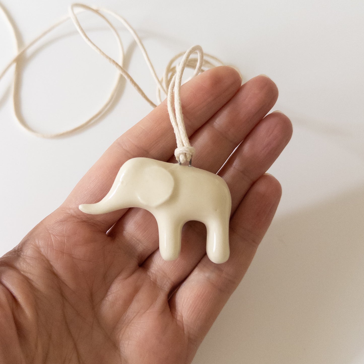 Ceramic Elephant Pendant