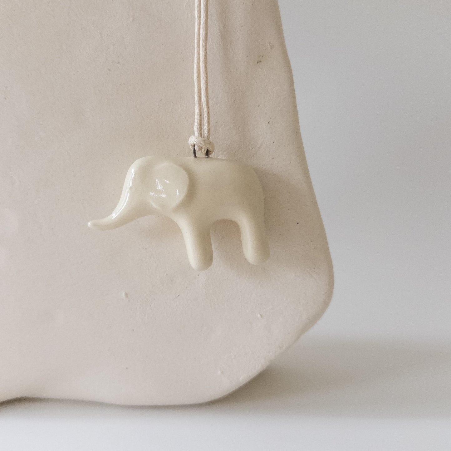 Ceramic Elephant Pendant