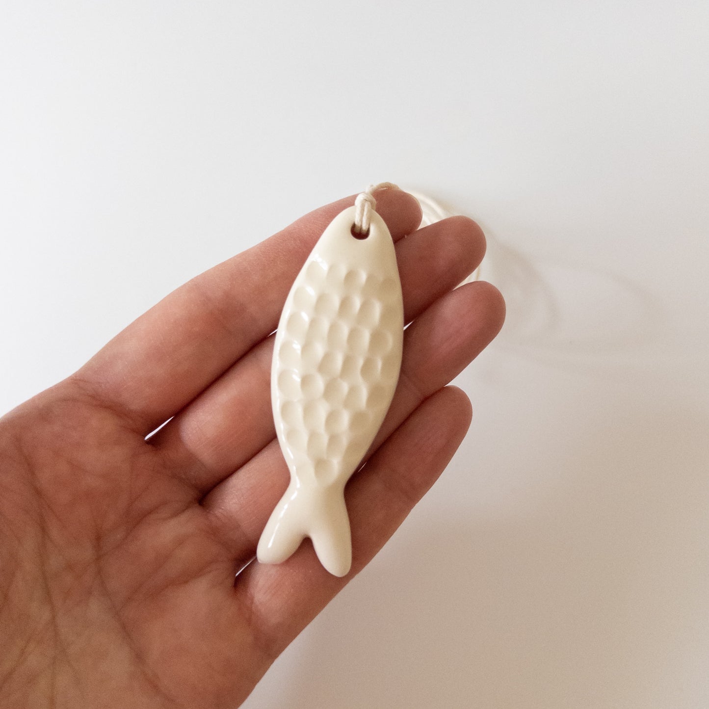 Ceramic pendant Sardine