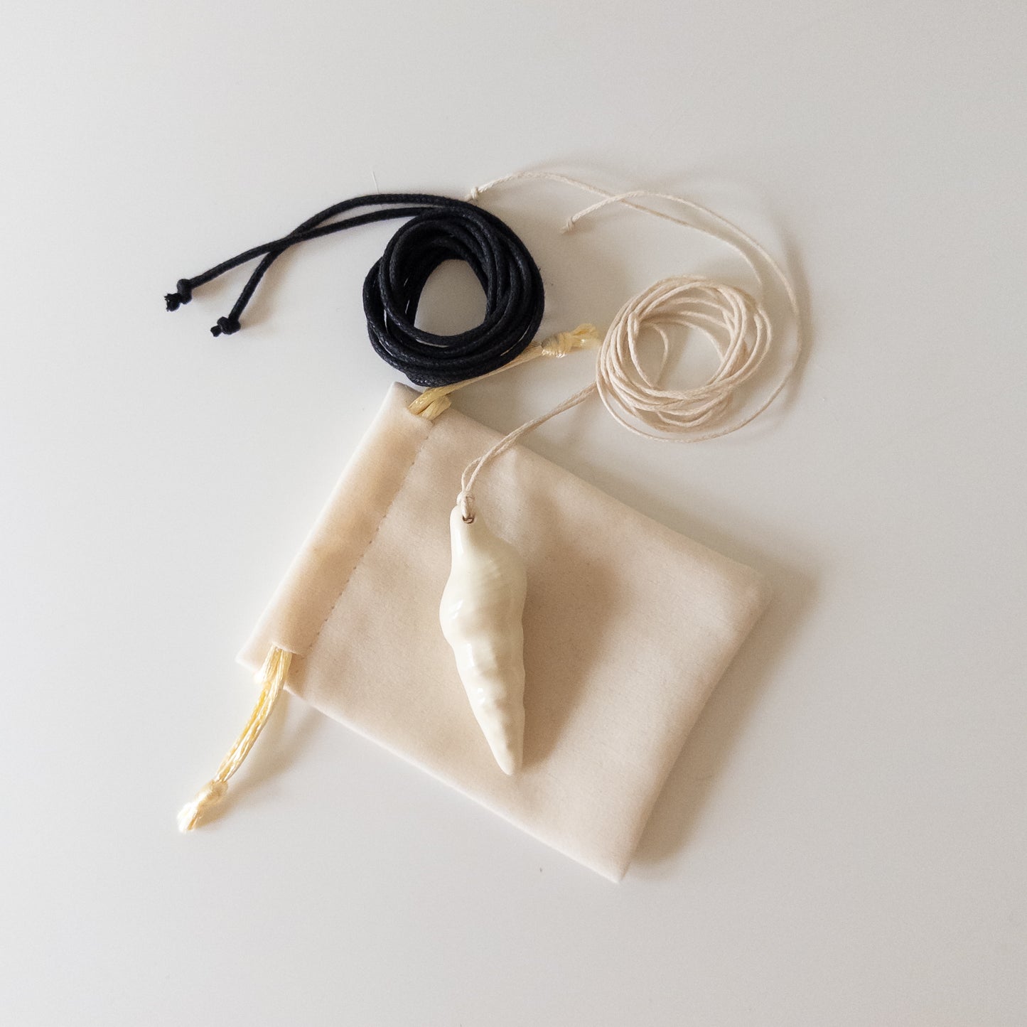 Ceramic Shell Pendant S