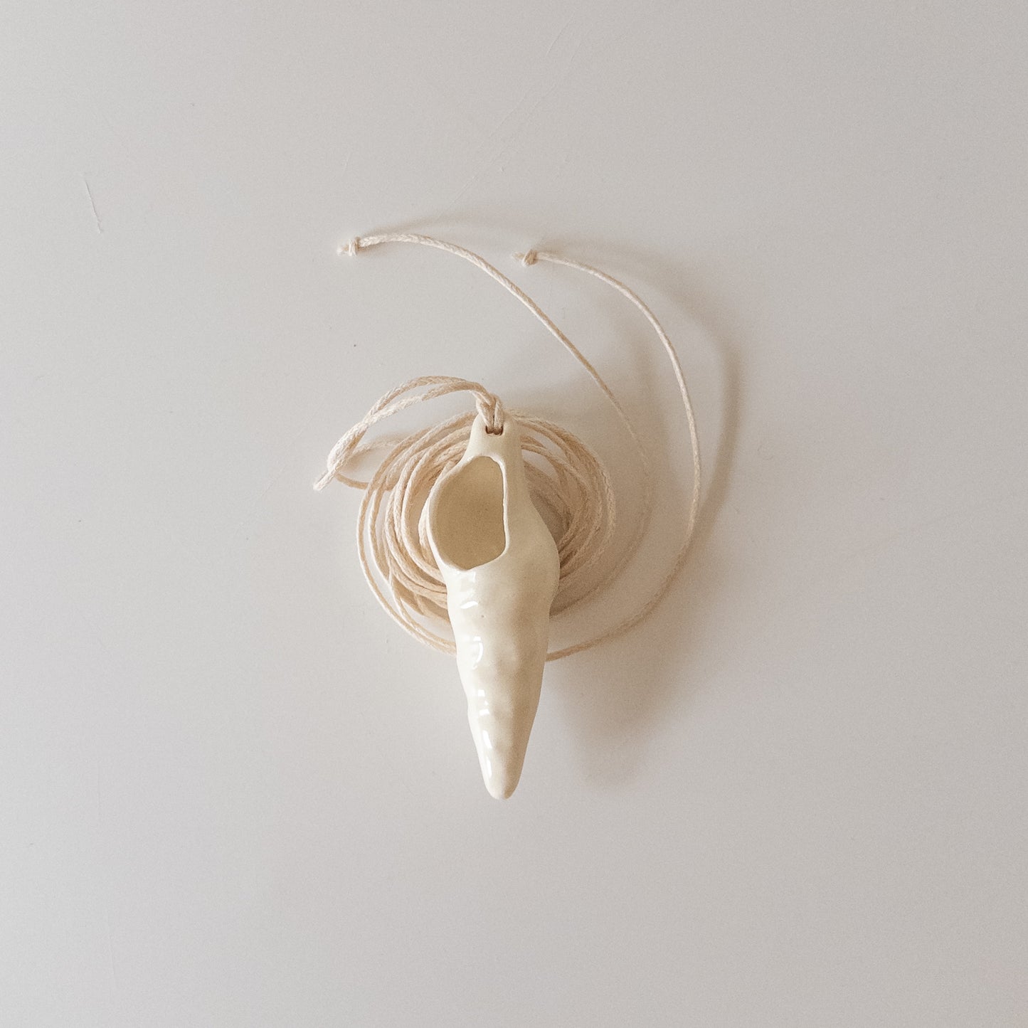 Ceramic Shell Pendant S