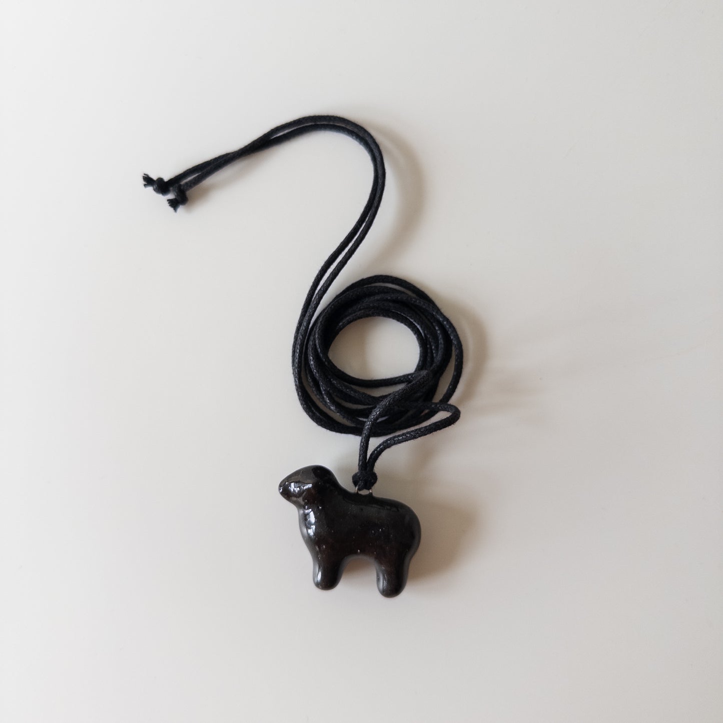Ceramic pendant Black sheep