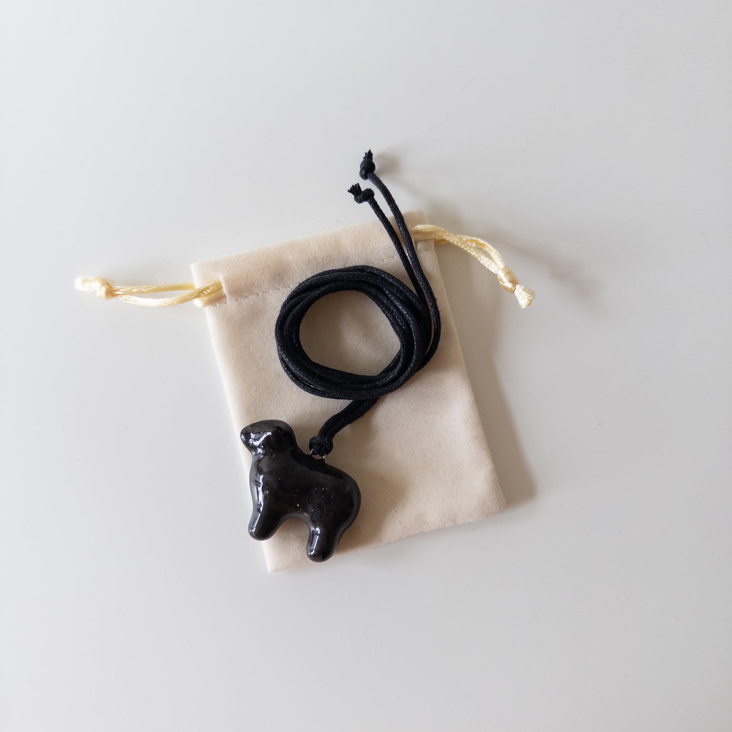 Ceramic pendant Black sheep