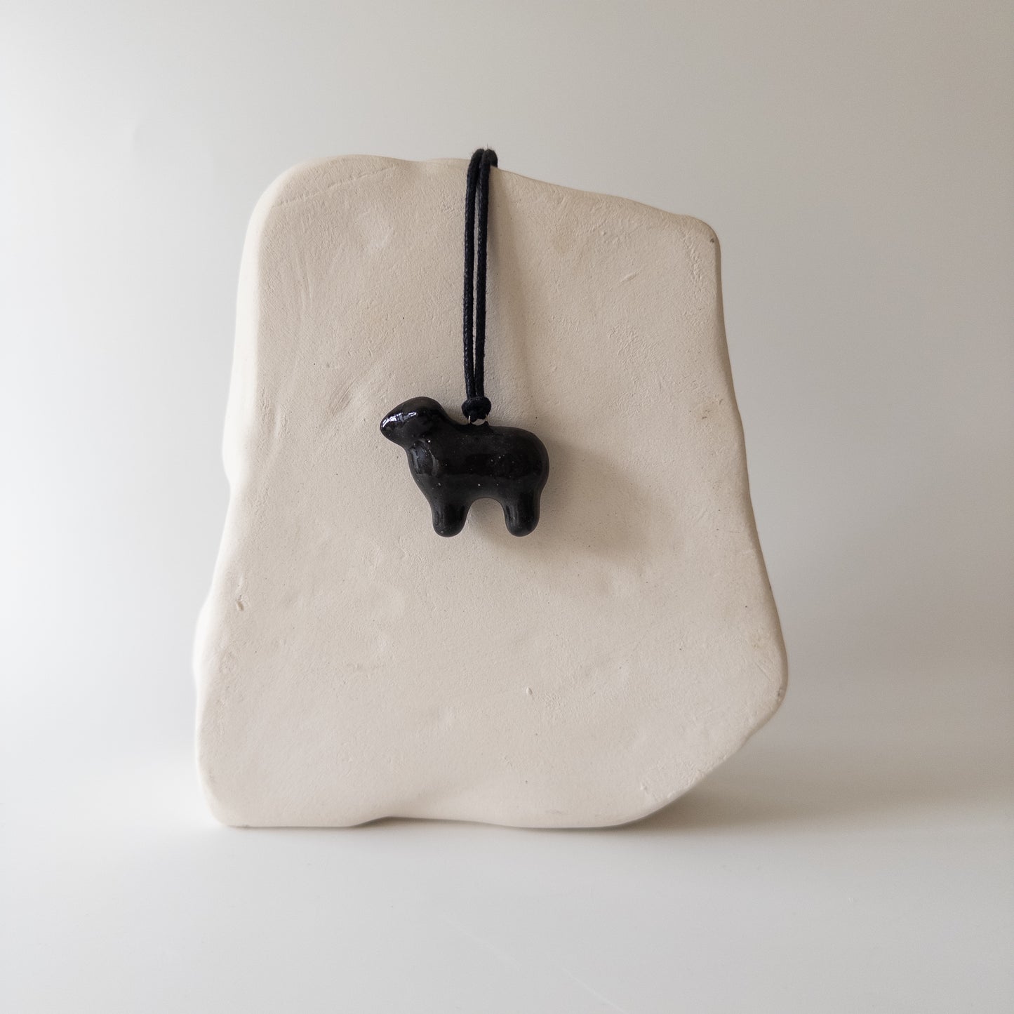 Ceramic pendant Black sheep
