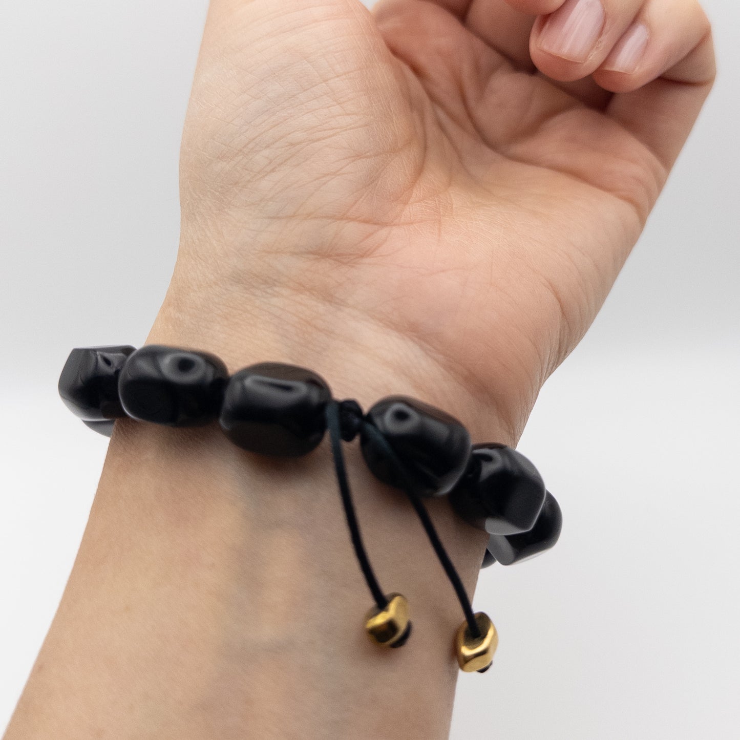 Handmade ceramic bracelet Vesti with natural stones