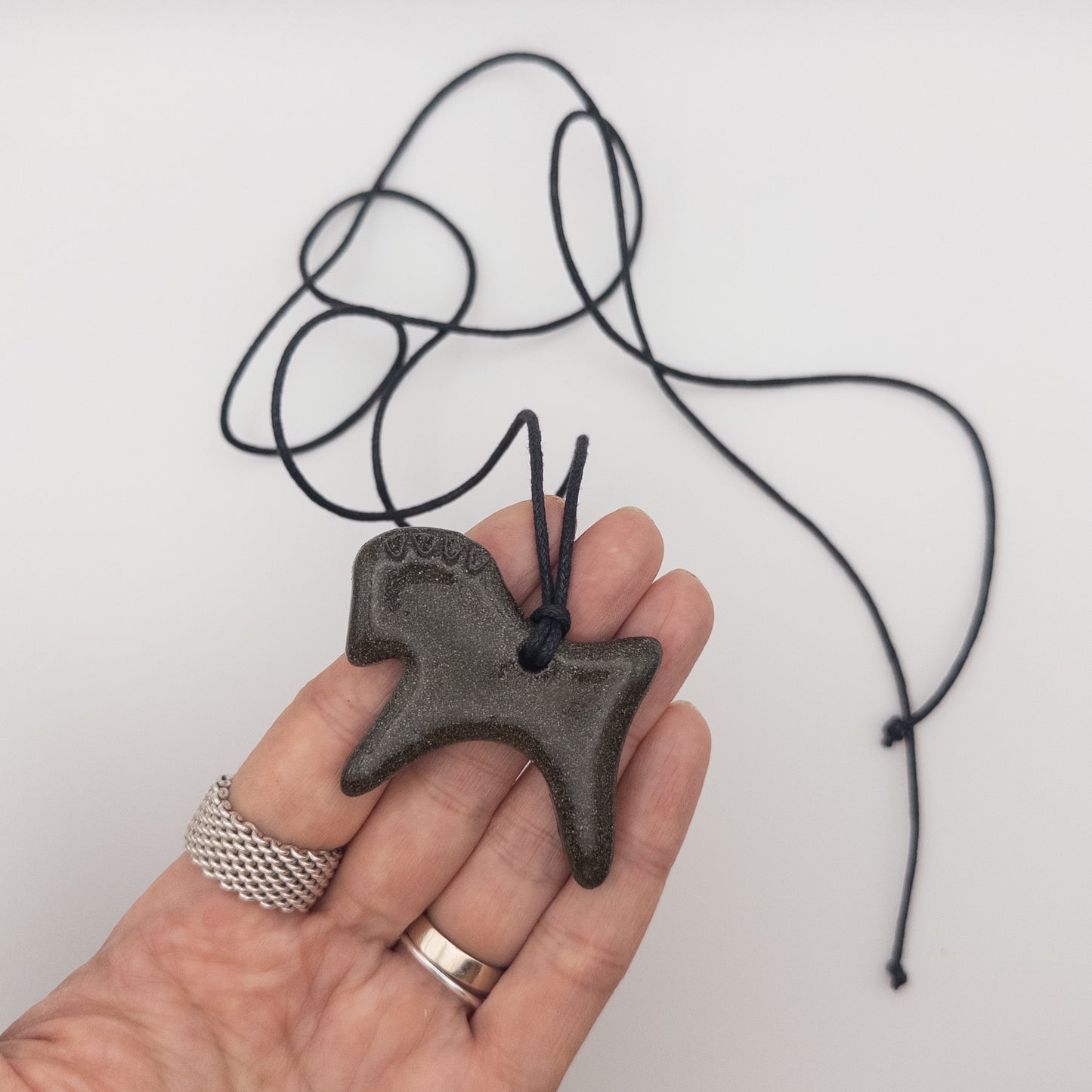 Ceramic pendant Grasshopper