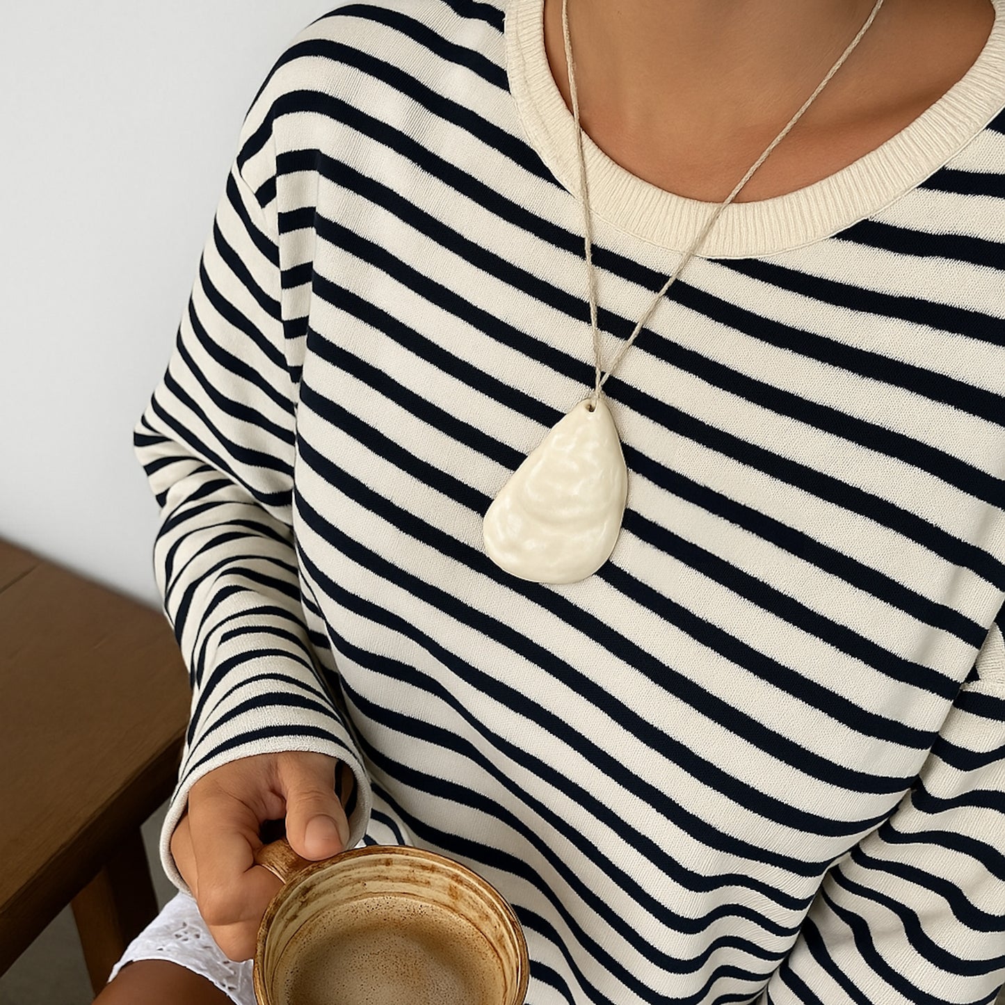 Oyster + metal cowrie