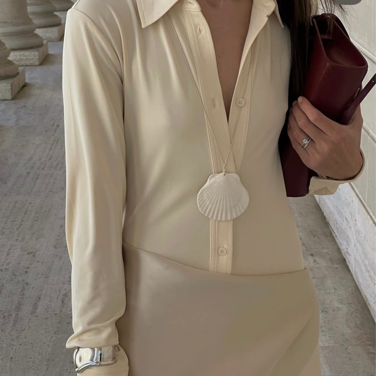 Мушля Гребінець XL (біла)